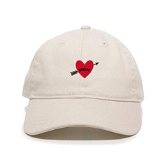 Mom Arrow Baseball Cap Embroidered Cotton Adjustable Dad Hat