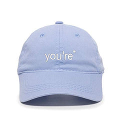 You're a Grammar Police Baseball Cap Embroidered Cotton Adjustable Dad Hat