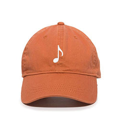 Music Note Baseball Cap Embroidered Cotton Adjustable Dad Hat