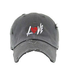 Love Ball Dad Vintage Baseball Cap Embroidered Cotton Adjustable Distressed Dad Hat