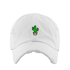 Cactus Vintage Baseball Cap Embroidered Cotton Adjustable Distressed Dad Hat