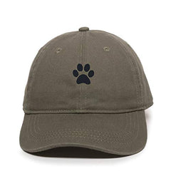 Paw Baseball Cap Embroidered Cotton Adjustable Dad Hat