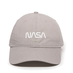 Retro NASA Logo Baseball Cap Embroidered Cotton Adjustable Dad Hat