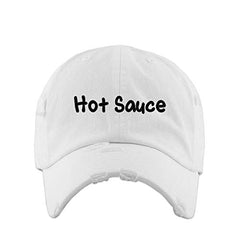 Hot Sauce Vintage Baseball Cap Embroidered Cotton Adjustable Distressed Dad Hat