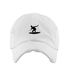 Surfer Vintage Baseball Cap Embroidered Cotton Adjustable Distressed Dad Hat