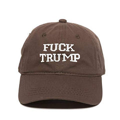 Fuck Trump MAGA Baseball Cap Embroidered Cotton Adjustable Dad Hat