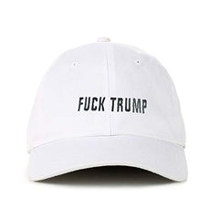 Fuck Trump Baseball Cap Embroidered Cotton Adjustable Dad Hat