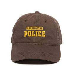 Thermostat Police Dad Baseball Cap Embroidered Cotton Adjustable Dad Hat