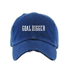 Goal Digger Dad Vintage Baseball Cap Embroidered Cotton Adjustable Distressed Dad Hat