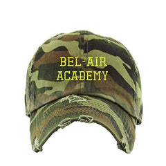 Bel-Air Academy Vintage Baseball Cap Embroidered Cotton Adjustable Distressed Dad Hat