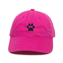 Paw Baseball Cap Embroidered Cotton Adjustable Dad Hat