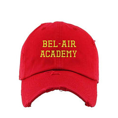 Bel-Air Academy Vintage Baseball Cap Embroidered Cotton Adjustable Distressed Dad Hat