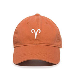 Aries Zodiac Baseball Cap Embroidered Cotton Adjustable Dad Hat