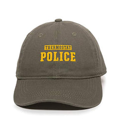 Thermostat Police Dad Baseball Cap Embroidered Cotton Adjustable Dad Hat