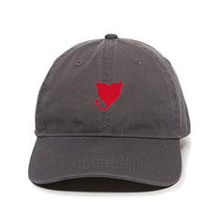 Devil Heart Baseball Cap Embroidered Cotton Adjustable Dad Hat