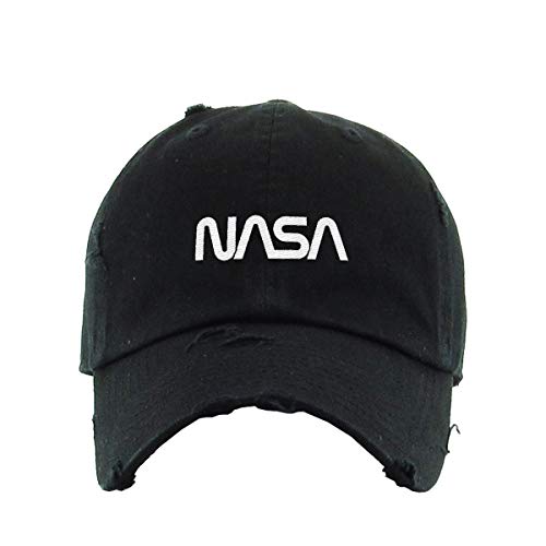 Retro NASA Logo Vintage Baseball Cap Embroidered Cotton Adjustable Distressed Dad Hat
