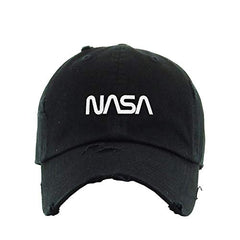 Retro NASA Logo Vintage Baseball Cap Embroidered Cotton Adjustable Distressed Dad Hat