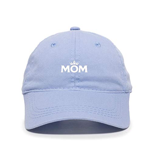 Mom Crown Baseball Cap Embroidered Cotton Adjustable Dad Hat
