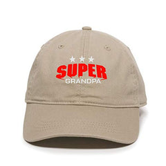 Super Grandpa Dad Baseball Cap Embroidered Cotton Adjustable Dad Hat