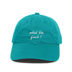 What The Fuck! Baseball Cap Embroidered Cotton Adjustable Dad Hat