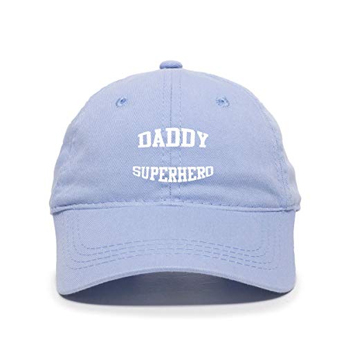 Daddy Superhero Dad Baseball Cap Embroidered Cotton Adjustable Hat