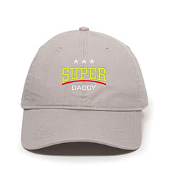 Super Daddy Dad Baseball Cap Embroidered Cotton Adjustable Dad Hat