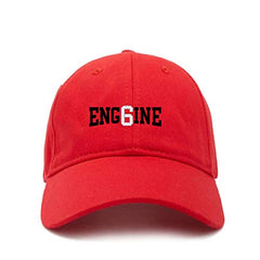 Engine 6 FD Dad Baseball Cap Embroidered Cotton Adjustable Dad Hat