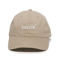 You're a Grammar Police Baseball Cap Embroidered Cotton Adjustable Dad Hat
