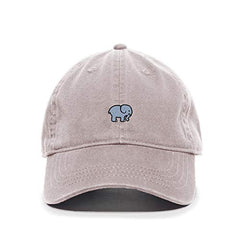 Cute Elephant Baseball Cap Embroidered Cotton Adjustable Dad Hat