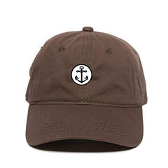 Circle Anchor Dad Baseball Cap Embroidered Cotton Adjustable Dad Hat