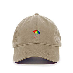 Colored Umbrella Baseball Cap Embroidered Cotton Adjustable Dad Hat