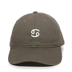 Cancer Zodiac Baseball Cap Embroidered Cotton Adjustable Dad Hat