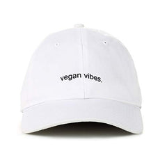 Vegan Vibes Baseball Cap Embroidered Cotton Adjustable Dad Hat