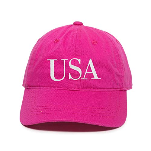 USA 4th of July Baseball Cap Embroidered Cotton Adjustable Dad Hat