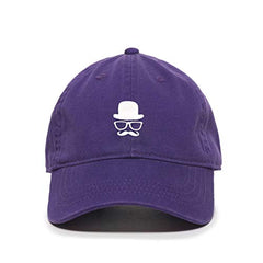 Gentleman French Mustache Baseball Cap Embroidered Cotton Adjustable Dad Hat