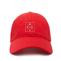 #1 Dad Box Dad Baseball Cap Embroidered Cotton Adjustable Dad Hat