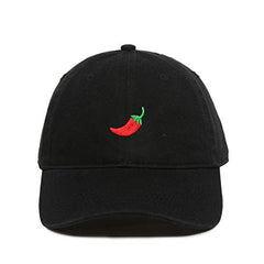 Red Chilli Pepper Baseball Cap Embroidered Cotton Adjustable Dad Hat