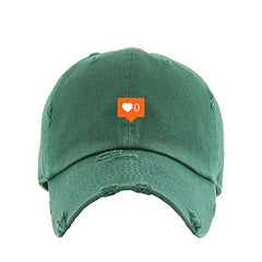 0 Likes Instagram Vintage Baseball Cap Embroidered Cotton Adjustable Distressed Dad Hat