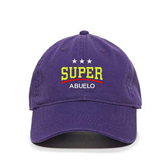 Super Abuelo Dad Baseball Cap Embroidered Cotton Adjustable Dad Hat