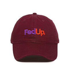 Fed Up FedEx Dad Baseball Cap Embroidered Cotton Adjustable Dad Hat