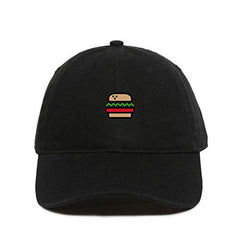 Burger Baseball Cap Embroidered Cotton Adjustable Dad Hat