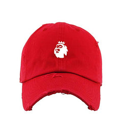 Lion Silhouette Vintage Baseball Cap Embroidered Cotton Adjustable Distressed Dad Hat