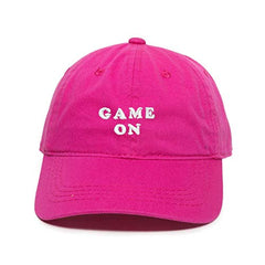 Game On Baseball Cap Embroidered Cotton Adjustable Dad Hat
