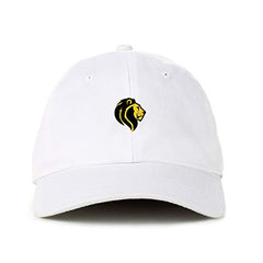 Lion Baseball Cap Embroidered Cotton Adjustable Dad Hat