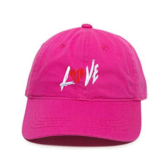 Love Ball Dad Baseball Cap Embroidered Cotton Adjustable Dad Hat