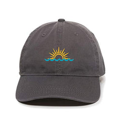 Sunset Baseball Cap Embroidered Cotton Adjustable Dad Hat