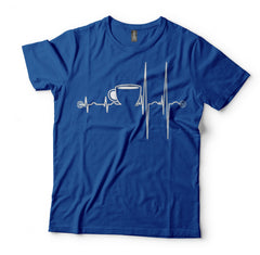 Coffee Heartbeat Design T-Shirt