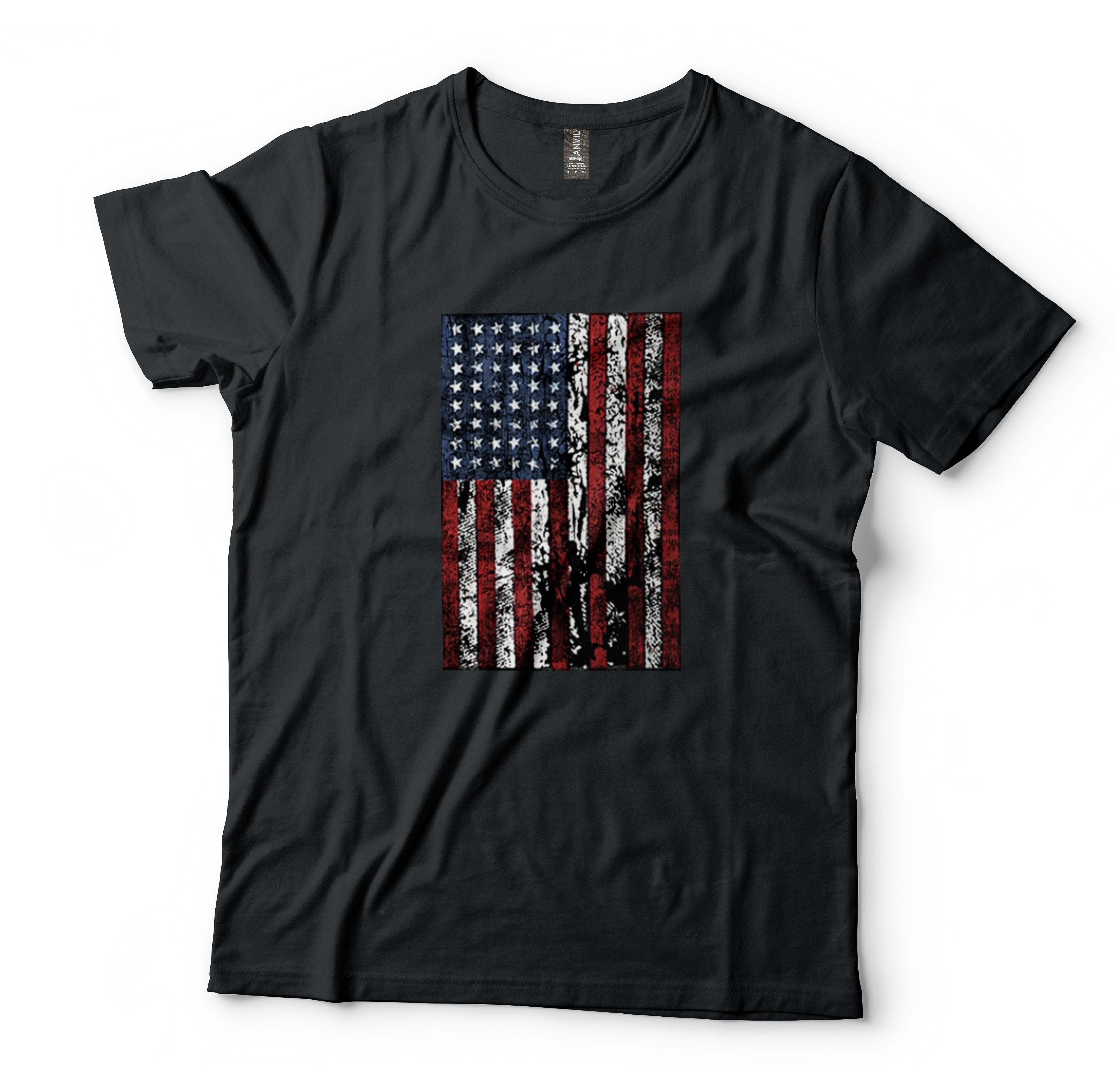 Distressed American Flag T-Shirt