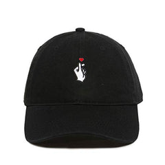 Cute Finger Snap Baseball Cap Embroidered Cotton Adjustable Dad Hat