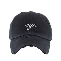 NYC New York City Vintage Baseball Cap Embroidered Cotton Adjustable Distressed Dad Hat